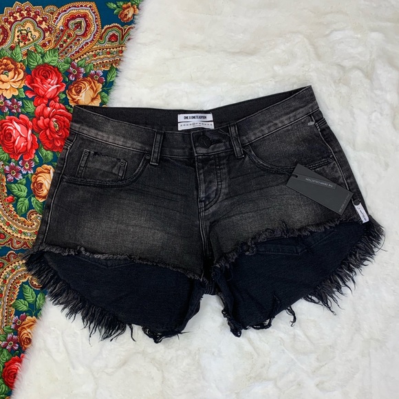 One X One Teaspoon Double Bass Bonitas Jean Shorts - Picture 2 of 7